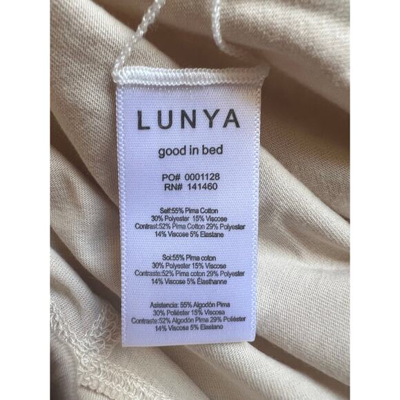 NWOT Lunya Restore Short Set in Warm Beige Size LARGE - Picture 5 of 8